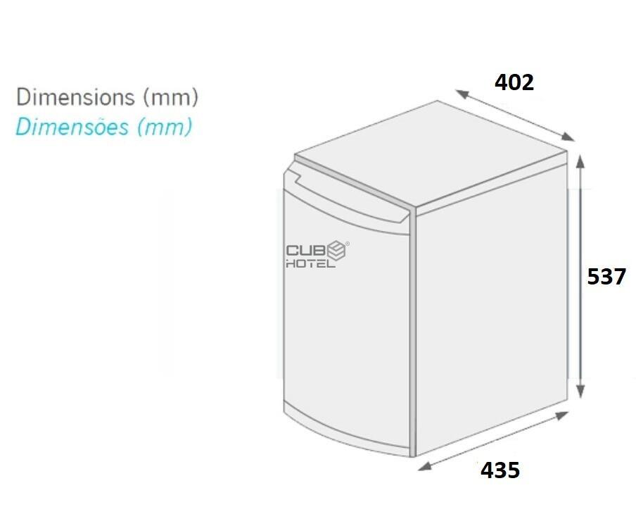 Minibar Blanco 40L Termoabsorcion 0db Silencioso 